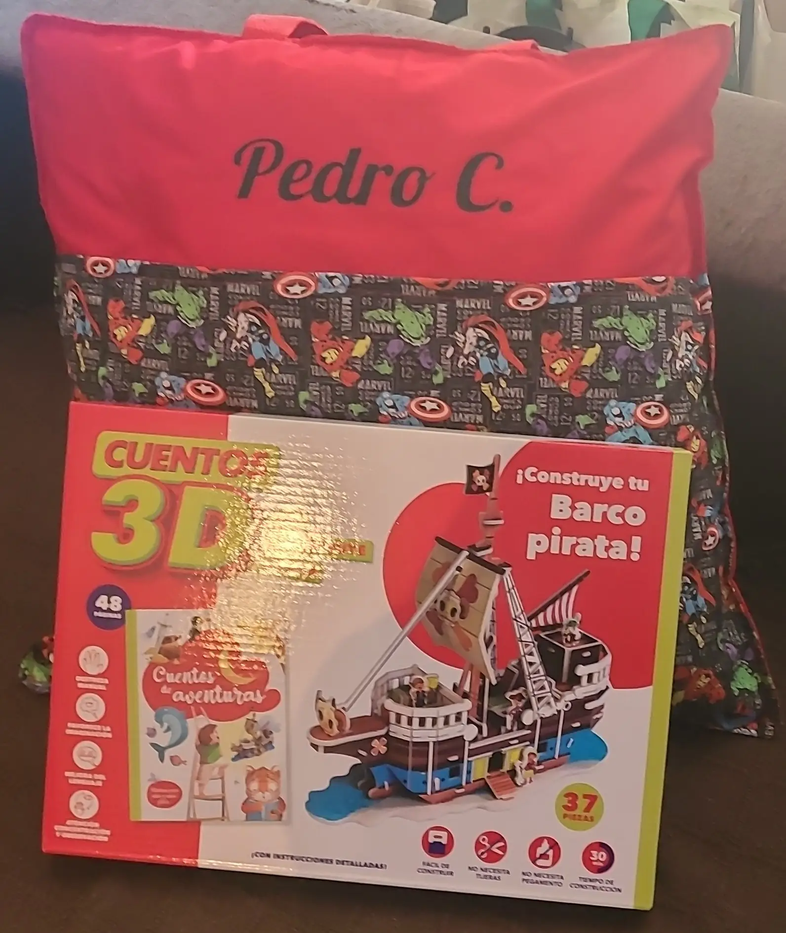 Cojín infantil lectura personalizado - Imagen 6