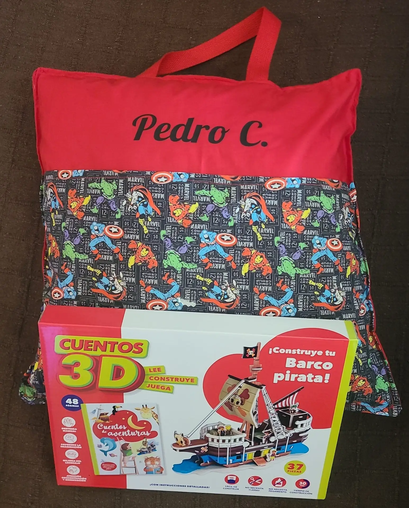 Cojín infantil lectura personalizado - Imagen 5