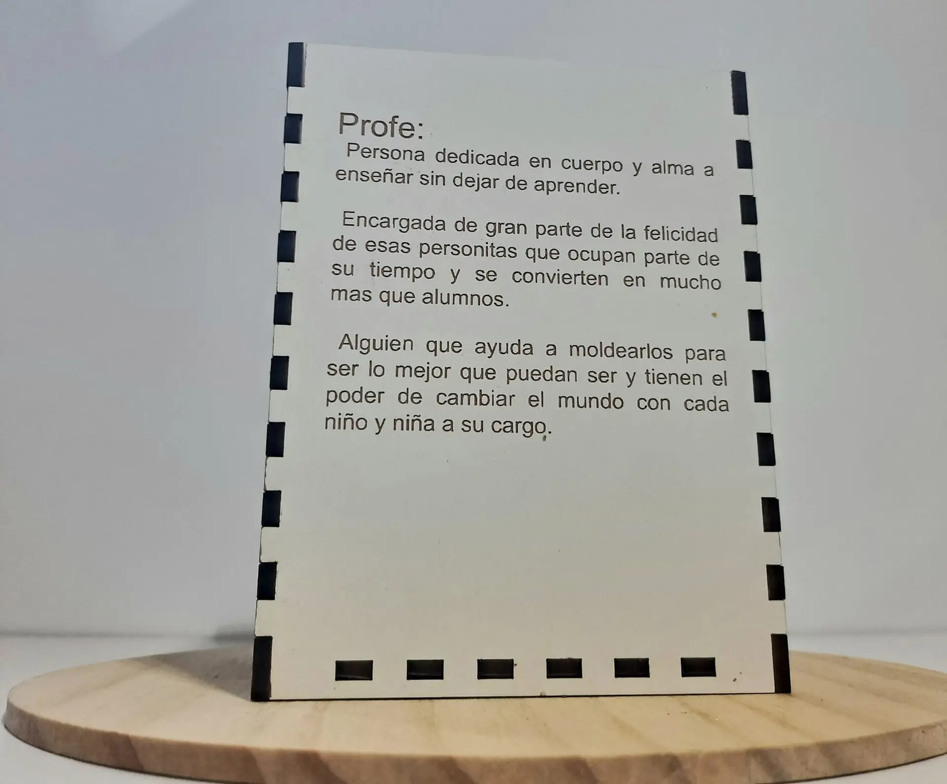 Pack regalo profesor totebag + portalápiz con regla y bolígrafo bambú - Imagen 5