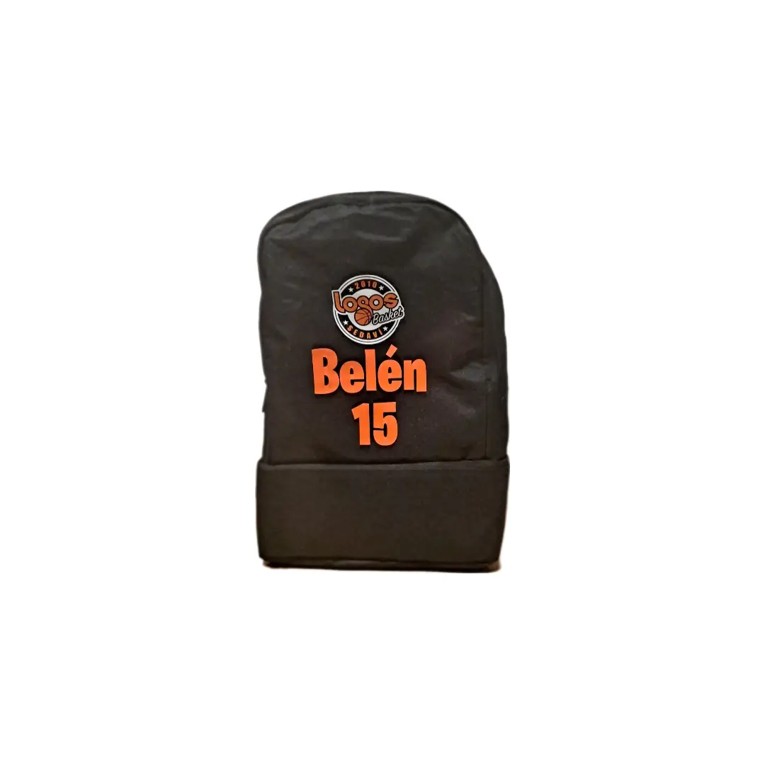 mochila logos con nombre