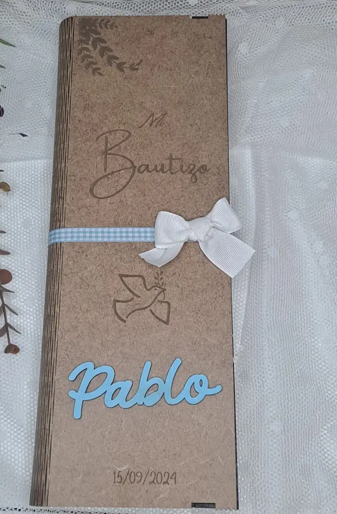 Kit de Bautizo con Caja Bautismal Personalizada - Imagen 6