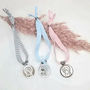 Pulsera Virgen Niña vichy