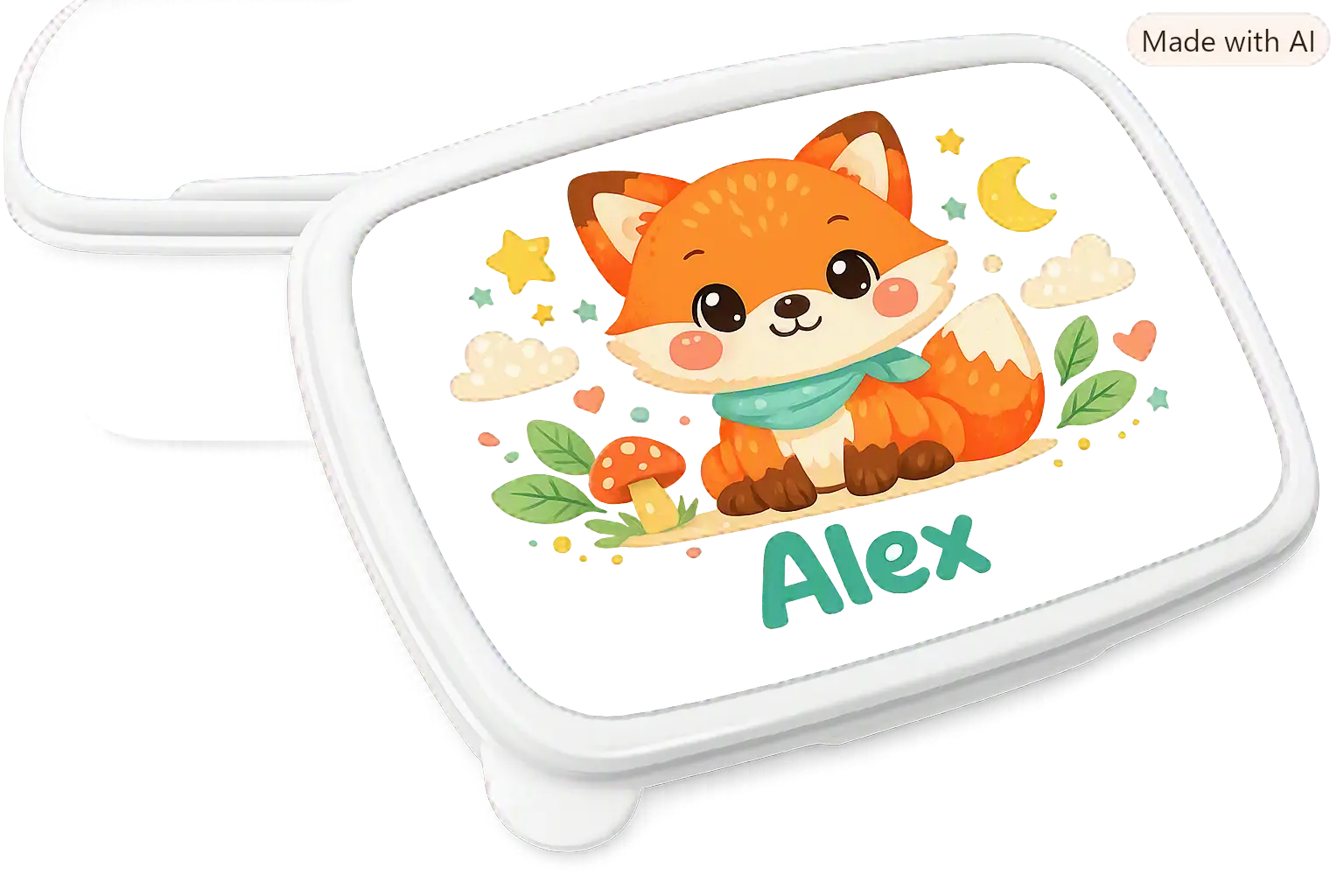 fiambrera infantil blanca Fox