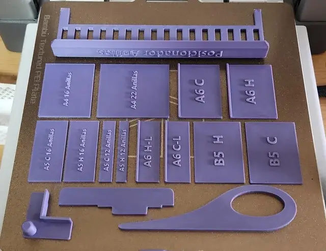 lote accesorios Cinch lila impreso 3D