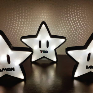 Lámpara con forma de estrella