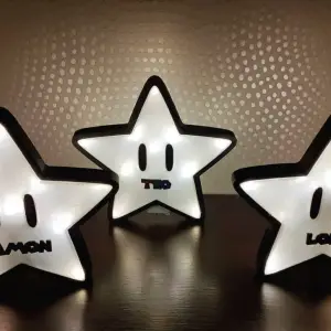 Lámpara con forma de estrella