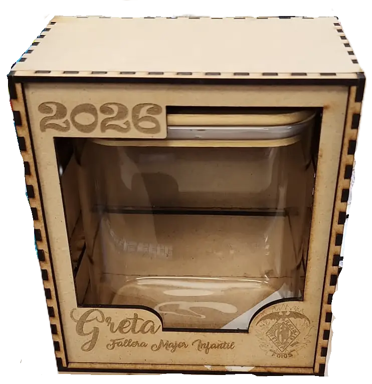 Caja Porta Cenizas Falla Greta sin fondo