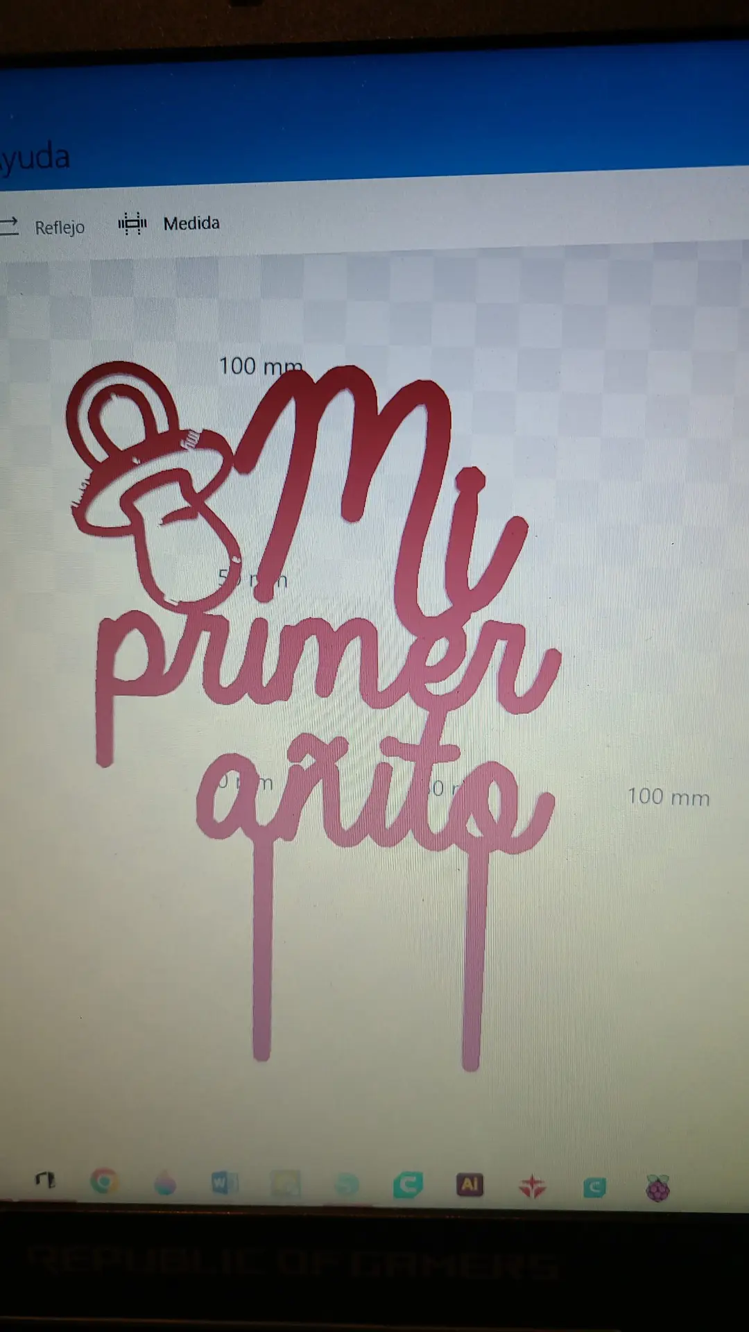 Topper de Cumpleaños Personalizado en 3D pequeño - Imagen 4