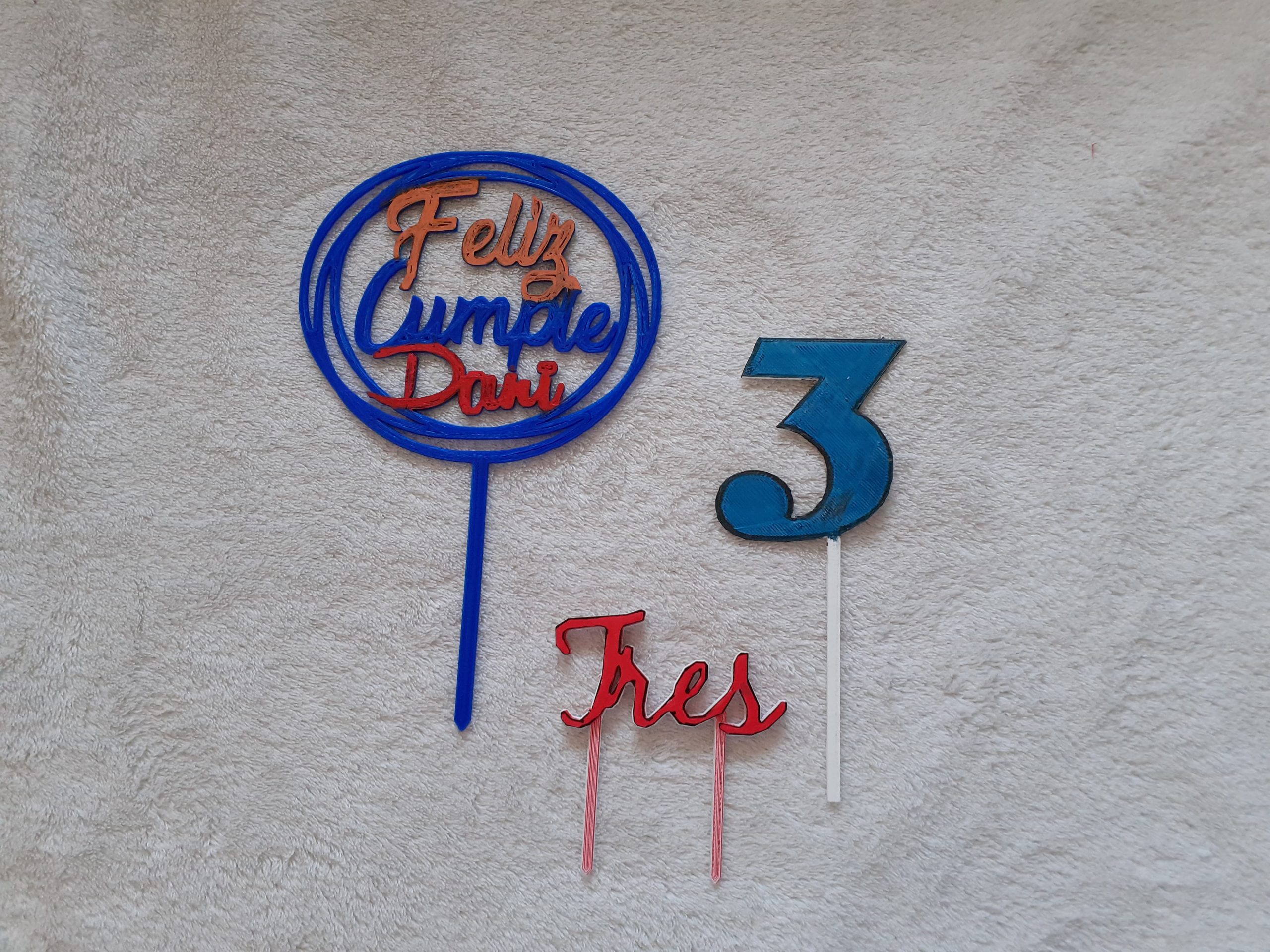 Topper de Cumpleaños Personalizado en 3D - Imagen 5